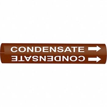 BRADY Pipe Marker Condensate 10 in H 24 in W, 5LGA4