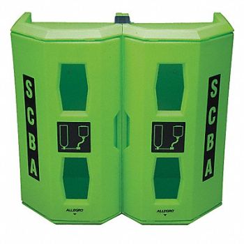 ALLEGRO Dual SCBA Storage Cabinet Green, 5LGH9