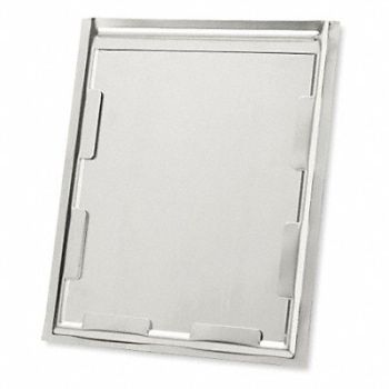 ABILITY ONE LblHldr Silver Smooth Slide-In PK10, 5LH44