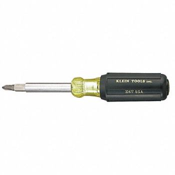 KLEIN TOOLS Multi-Bit Screwdriver NumBits 4, 5LL46