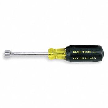 KLEIN TOOLS Hollow Round Nut Driver 11/32 in, 5LL62