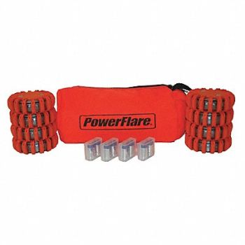 POWERFLARE D6167 LED Safety Flare LED Color Red, 5LUZ6
