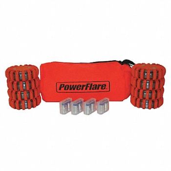 POWERFLARE D6167 LED Safety Flare LED Color Amber, 5LUZ8