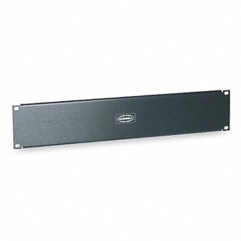 HUBBELL PREMISE WIRING Panel Blank Black, 5LV86
