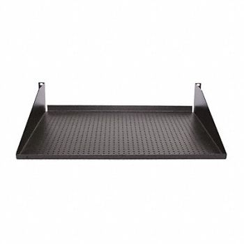 HUBBELL PREMISE WIRING Shelf Perforated Black, 5LV89