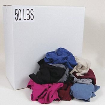 GRAINGER APPROVED Cloth Rag Reclaimed Size Varies, 5LVC4
