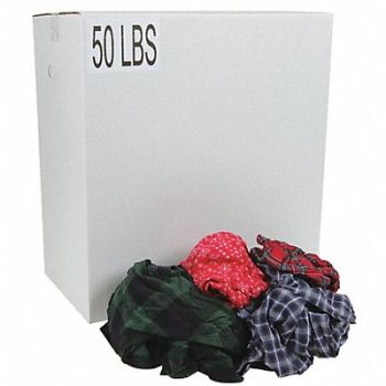 GRAINGER APPROVED Cloth Rag Reclaimed Size Varies, 5LVD0
