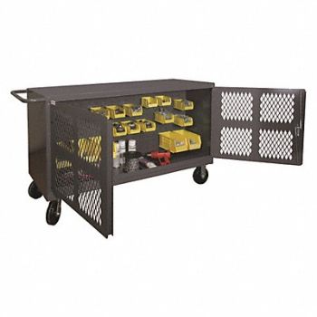 DURHAM MFG Two Sided Mesh Security Cart 2000 lb., 5LVF6