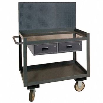 GRAINGER APPROVED Mobile Wrkstion Steel 36 L 24 W 1 Shelf, 5LVH9