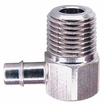 PNEUMADYNE INC Elbow 90D Fixed Male 1/8 x 1/16 In Brass, 5LWJ8