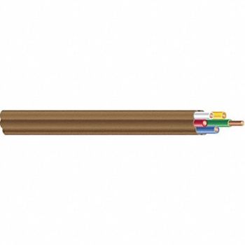 SOUTHWIRE T-Stat Cbl 5 Cond 18AWG Comm Brn 250ft, 5LWP8