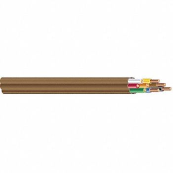 SOUTHWIRE T-Stat Cbl 8 Cond 20AWG Comm Brn 250ft, 5LWR1