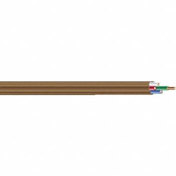 SOUTHWIRE T-Stat Cbl 4 Cond 20AWG Comm Brn 250ft, 5LWR2