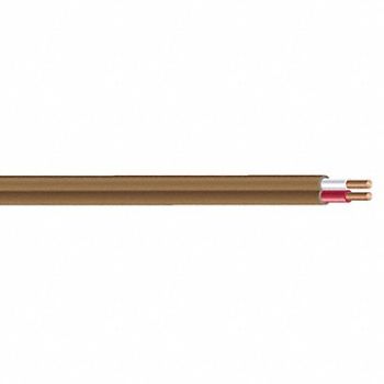 SOUTHWIRE T-Stat Cbl 2 Cond 20AWG Comm Brn 500ft, 5LWR3