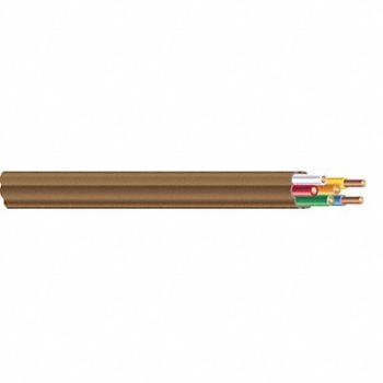 SOUTHWIRE T-Stat Cbl 5 Cond 20AWG Comm Brn 250ft, 5LWR4