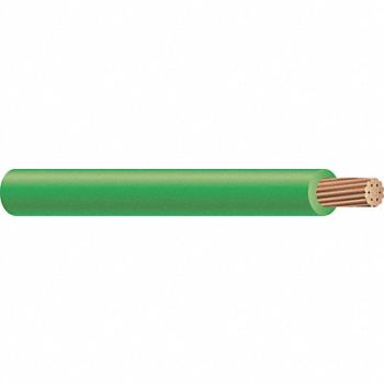 SOUTHWIRE Hookup Wire/MTW 10AWG 500ft Grn, 5LXC6