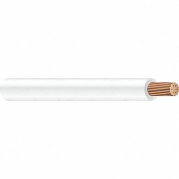 SOUTHWIRE Hookup Wire/MTW 10AWG 500ft Wht, 5LXC7