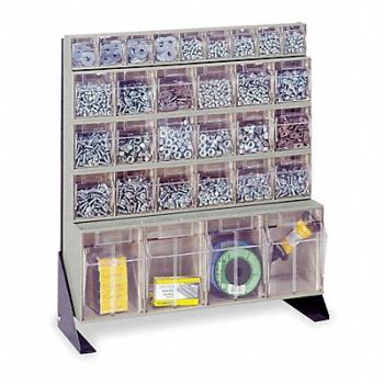 QUANTUM STORAGE SYSTEMS Single Sided Tip-Out Stand PwdrCtd 28 in, 5LY73