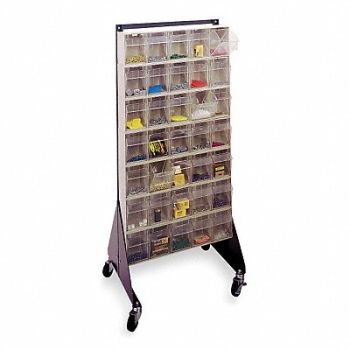 QUANTUM STORAGE SYSTEMS Double Sided Tip-Out Stand PwdrCtd 52 in, 5LY77