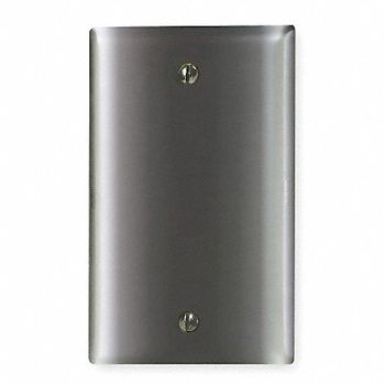 HUBBELL Blnk Bx Mnt Wll Plt Stnd Slvr 1Gng, 5LY82