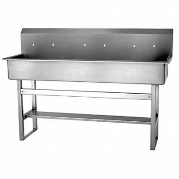 SANI-LAV SaniLav Wash Sta Rect 57inx16-1/2inx8in, 5LYA3