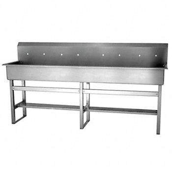 SANI-LAV SaniLav Wash Sta Rect 77inx16-1/2inx8in, 5LYA4