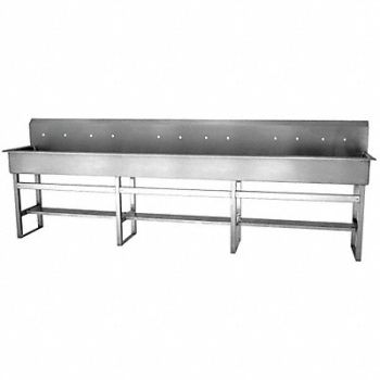 SANI-LAV SaniLav Wash Sta Rect 117inx16-1/2inx8in, 5LYA5