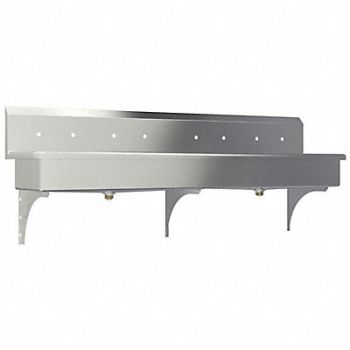 SANI-LAV SaniLav Wash Sta Rect 77inx16-1/2inx8in, 5LYA8