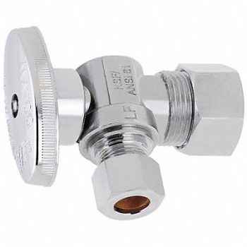 GRAINGER APPROVED 1/4-Turn Stop Angle 5/8 Inx3/8 In, 5LYF3