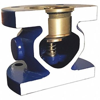 VAL-MATIC Silent Check Valve Iron 2-1/2 Flange, 5LYH6