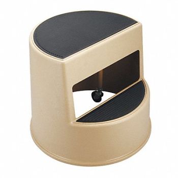 GRAINGER APPROVED Office Step Stool 13-1/2inH 350lb Plstic, 5M655