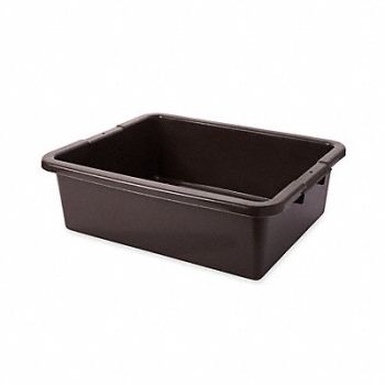 RUBBERMAID COMMERCIAL PRODUCTS Nesting Container Brown Plastic, 5M670