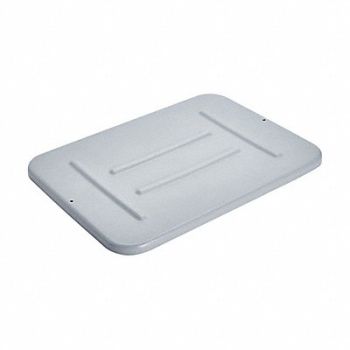 RUBBERMAID COMMERCIAL PRODUCTS Lid Gray HDPE 22 in, 5M687
