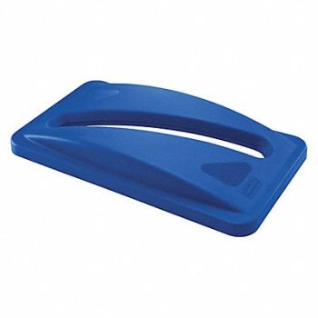 RUBBERMAID COMMERCIAL PRODUCTS Paper Slot Recycling Top Plastic Blue, 5M778