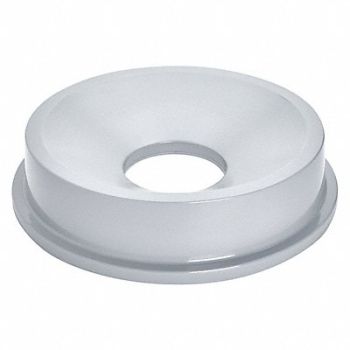 RUBBERMAID COMMERCIAL PRODUCTS Trash Can Top Funnel Stays Open Gray, 5M809