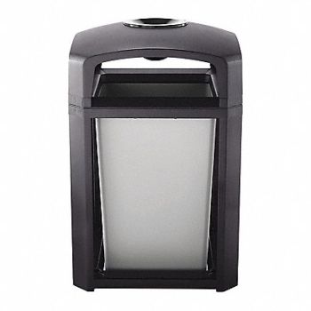 RUBBERMAID COMMERCIAL PRODUCTS Ash/Trash Can 35 gal Sable Plastic, 5M833