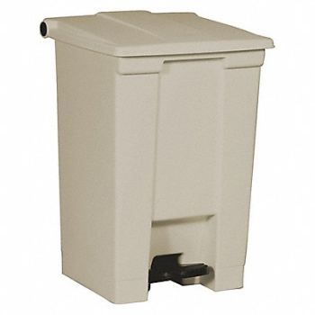 RUBBERMAID COMMERCIAL PRODUCTS F9109 Step On Trash Can Rectangular 12 gal., 5M876