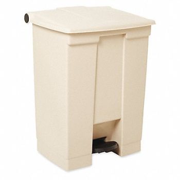 RUBBERMAID COMMERCIAL PRODUCTS F9108 Step On Trash Can Rectangular 18 gal., 5M877