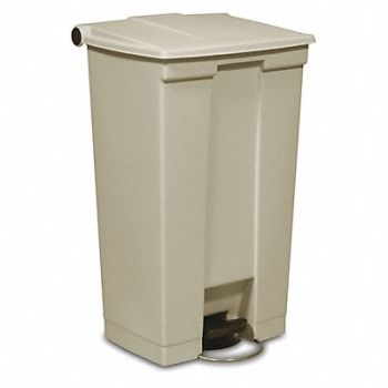 RUBBERMAID COMMERCIAL PRODUCTS F9093 Step On Trash Can Rectangular 23 gal., 5M878