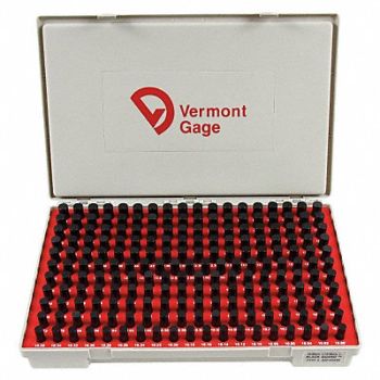 VERMONT GAGE Black Ox-Coated Pin Gauge Set Metric, 5MAU5