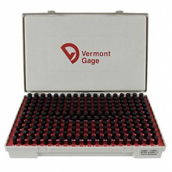 VERMONT GAGE Black Ox-Coated Pin Gauge Set Metric, 5MAU6