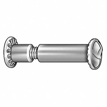GRAINGER APPROVED Partition Bolt 18-8SS #10-24 1/2 L PK10, 5MB84