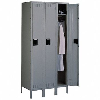 TENNSCO E1573 Wrdrb Lckr 1x3Lckr Gray 78 x36 x15 Assm, 5MDP3