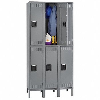 TENNSCO E1577 Wrdrb Lckr 2x3Lckr Gray 78 x36 x15 Assm, 5MDR1
