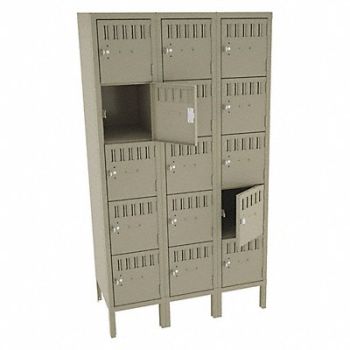 TENNSCO Bx Lckr 5x3Lckr Sand 66 x36 x18 Assm, 5MDT5