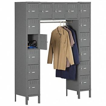 TENNSCO Bx Lckr 6x5Lckr Gray 78 x60 x18 Assm, 5MDU4