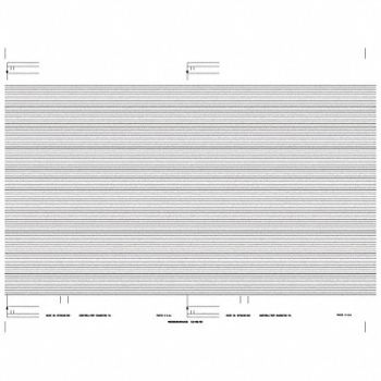 HONEYWELL Strip Chart Roll Range None Length 83 Ft, 5MET2