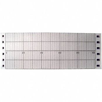 GRAPHIC CONTROLS Strip Chart Fanfold Range 0 to 100 53 Ft, 5MEW8