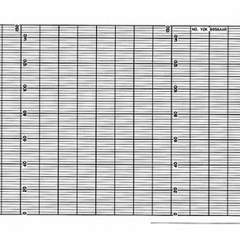 GRAPHIC CONTROLS Strip Chart Fanfold Range 0 to 150 53 Ft, 5MEY0