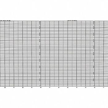 GRAPHIC CONTROLS Chart Fanfold Range 0 to 2000 66 Ft Pk2, 5MEY5